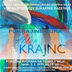 OTVORITEV SLIKARSKE RAZSTAVE ALENKA KRAJNCA